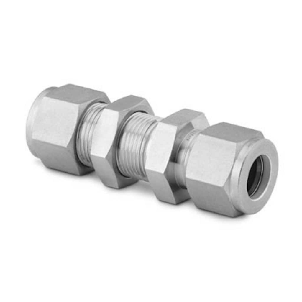 Swagelok 2507 Super Duplex Swagelok Tube Fitting, Bulkhead Union, 1/2 in. Tube OD