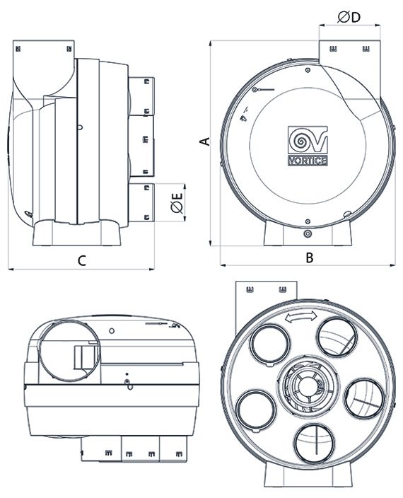 Vortice Marine VM-C Centrifugal 50000m3h cargo hold