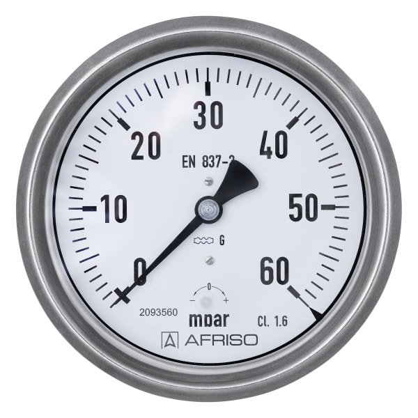 AFRISO Standard capsule pressure gauges KP100 | 35123451