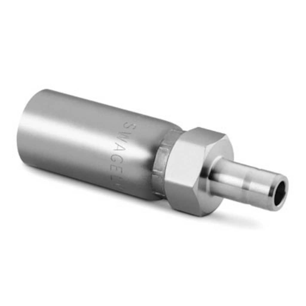 Swagelok Thermoplastic Hose End Connection, 1/2 in. Carbon Steel Tube Adapter, 1/2 in. Hose Size