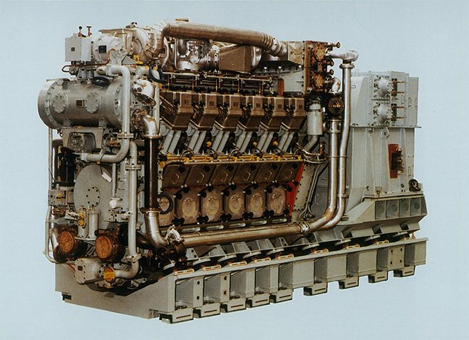 Kawasaki 12V25 Series Submarine Diesel Engine