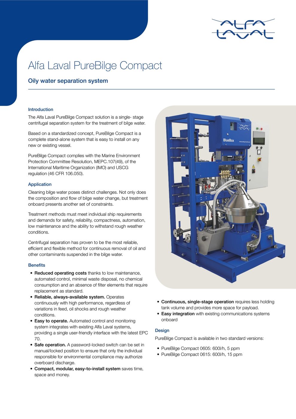 Alfa Laval PureBilge Series