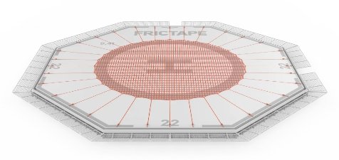 Frictape Net Helideck Lighting System "Circle & H Netlight"