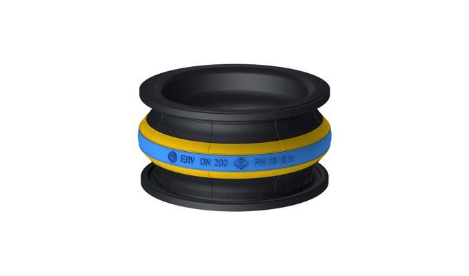 ELAFLEX HIBY Expansion Joint ERV-GS and ERV-GS HNBR, ERV with fire sleeve type FSH