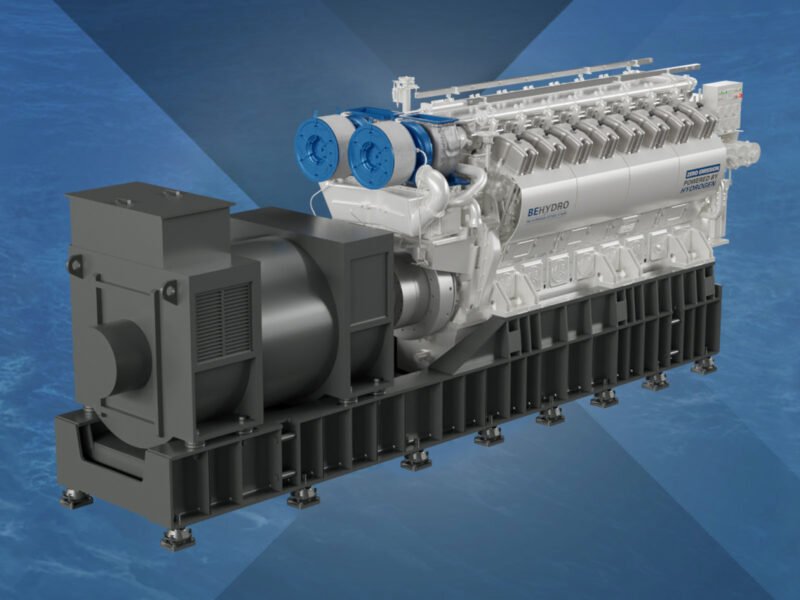 Anglo Belgian BeHydro 16VDZ DF H2 genset
