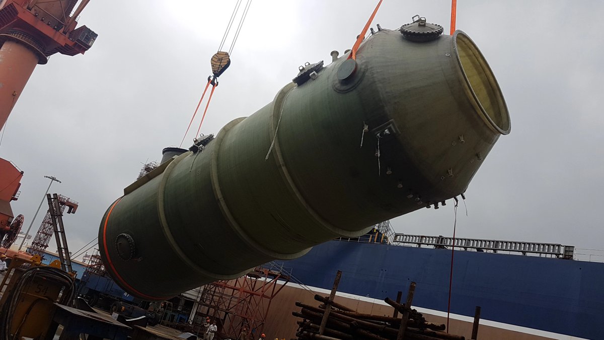 LAB DeepBlueLAB SOx Exhaust Gas Scrubber installed onboard MADRID EXPRESS (IMO: 9447847)