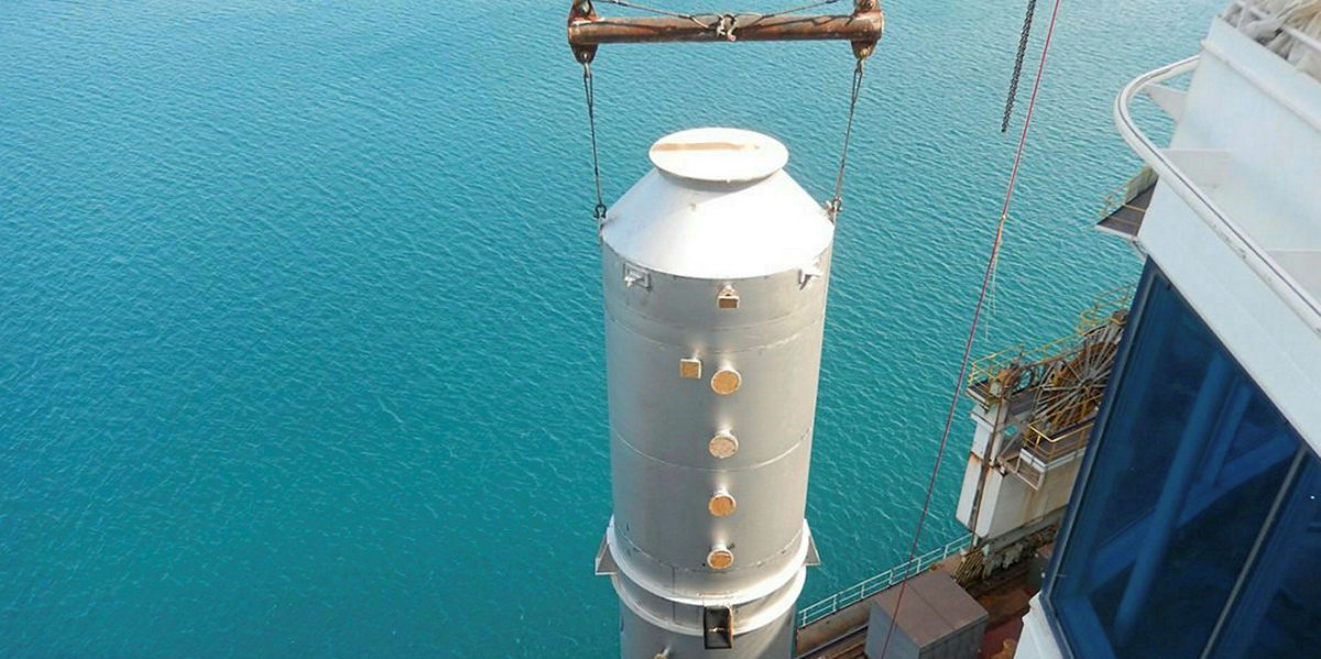 GLOBAL ECHO MS-SOX Scrubber Open Loop EGC system installed onboard OTTOMAN COURTESY (IMO 9788708)