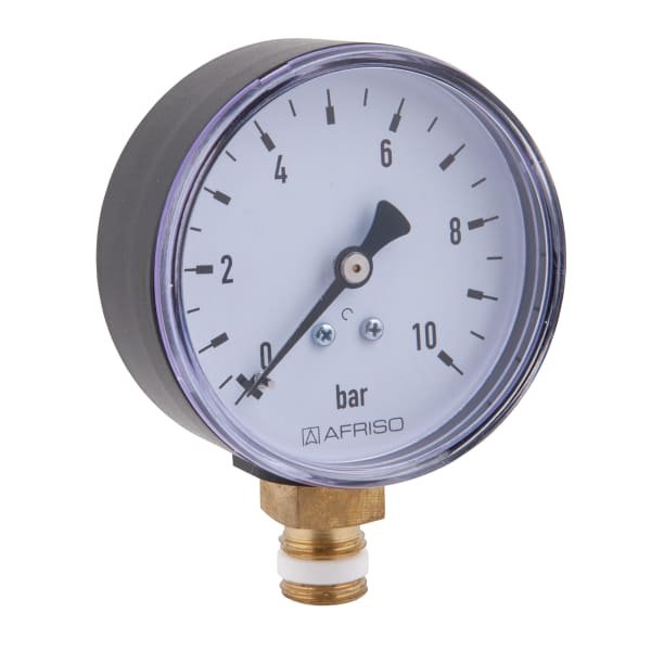 AFRISO Bourdon tube pressure gauge RF63 rad | 63512