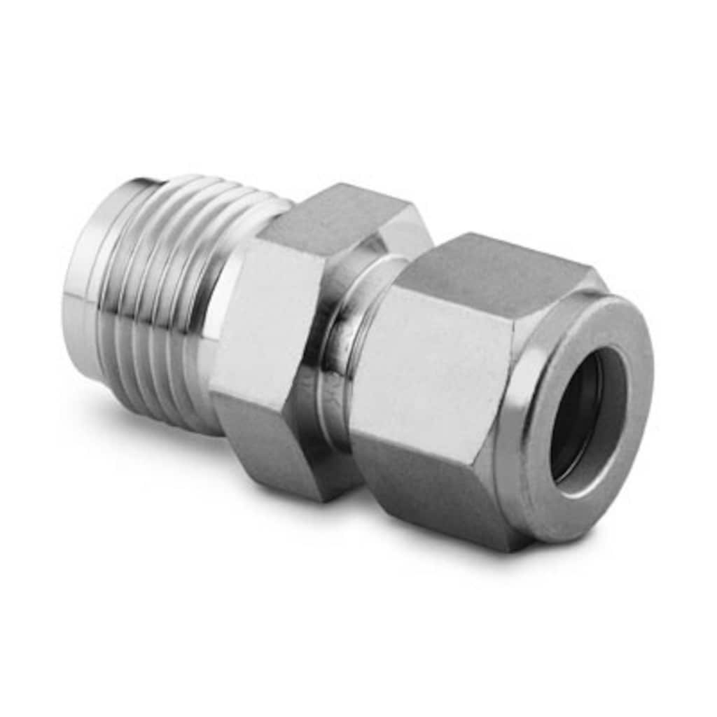 Swagelok 316 Stainless Steel VCR Face Seal Fitting, Swagelok Tube Fitting Connector Body, 1/4 in. VCR x 6 mm Tube Fitting