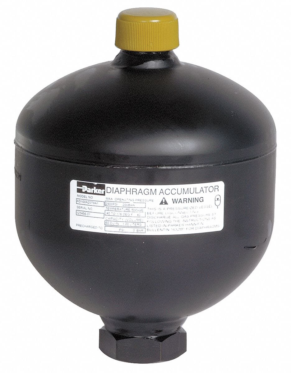 Hydril USA Distribution IP-5.00-6000 Accumulator, Diaphragm Style, 5.0 Gallon Capacity, 6000 psi