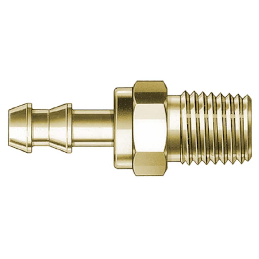 Swagelok Multi-Purpose Push-On Hose End Connection, 1/2 in. Brass Male NPT, 1/2 in. Hose Size