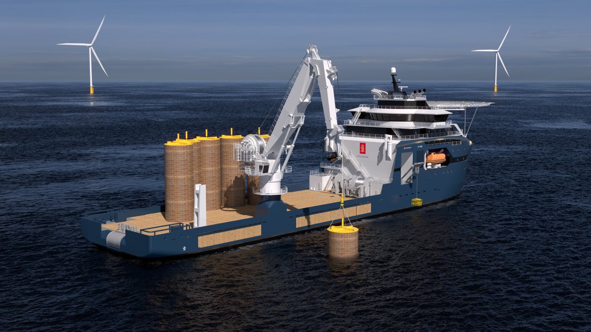 Kongsberg Maritime Fibre rope crane
