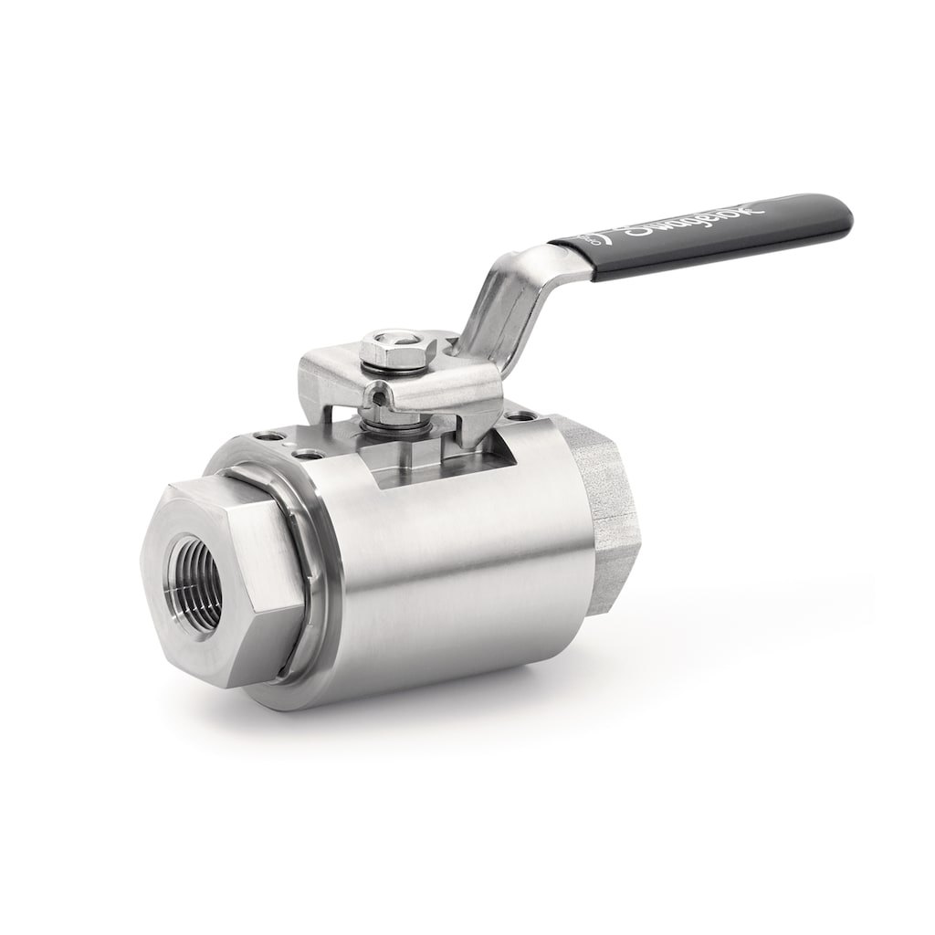 Swagelok Stainless Steel General Service GB Series Ball Valve, Reinforced PEEK Seats, 1 in. FNPT