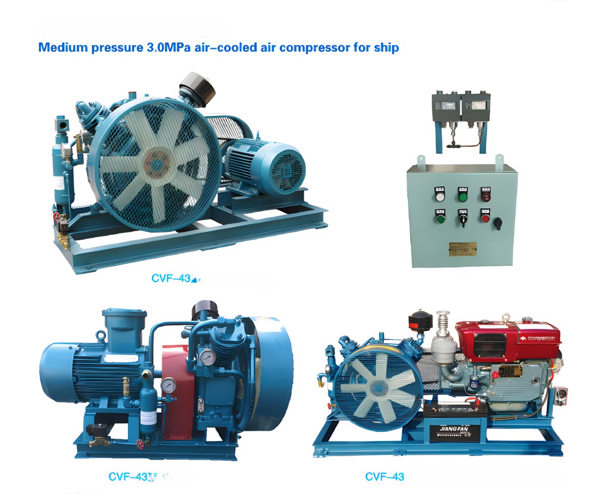 Hangzhou Star Marine Technology Double Row Air Cooled Piston - 22 m³/h model