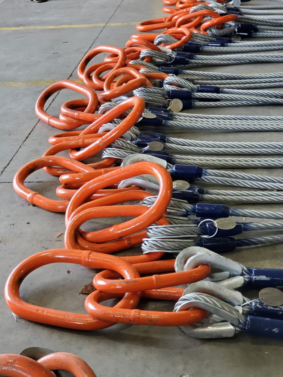 Dynamic Crane Service and Fabrication Wire Rope Lifting Sets for Offshore Containers and Portable Offshore Units