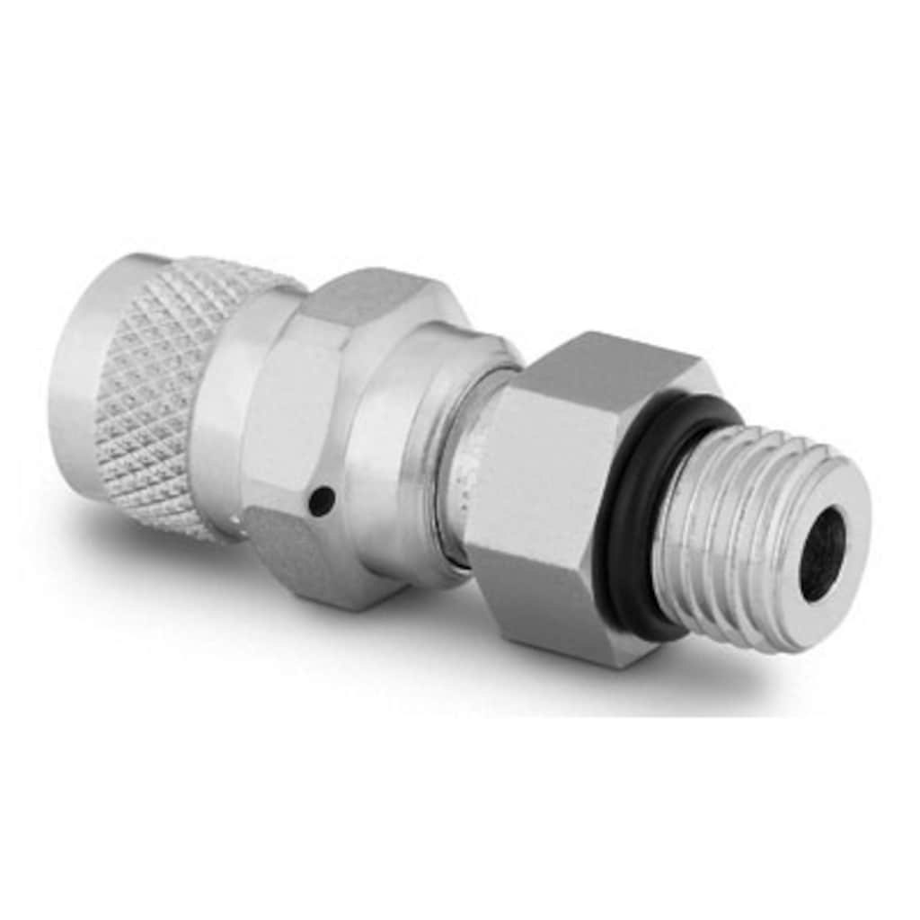 Swagelok 316 Stainless Steel Purge Valve, 1/4 in. Male SAE 7/16-20