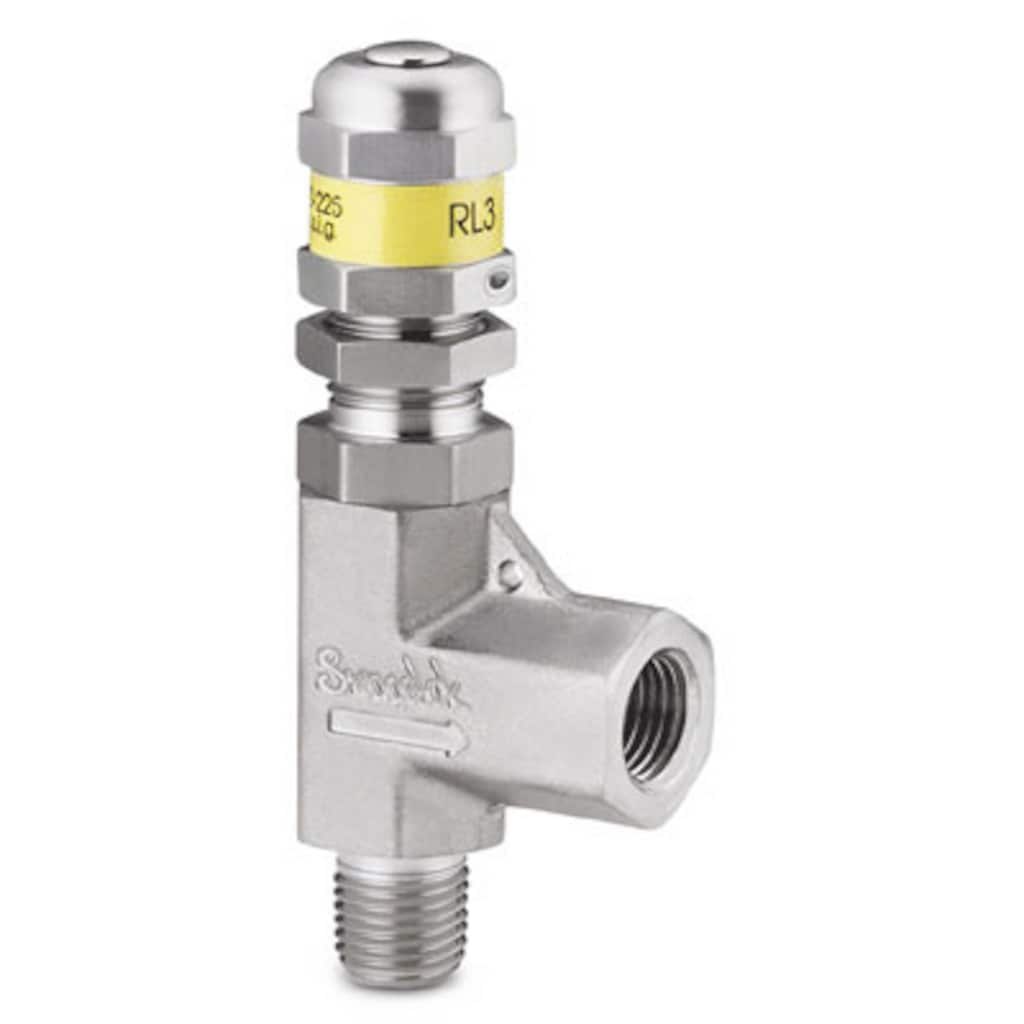 Swagelok Soupape proportionnelle basse pression en acier inoxydable, filetage NPT mâle 1/4 po x filetage NPT femelle 1/4 po