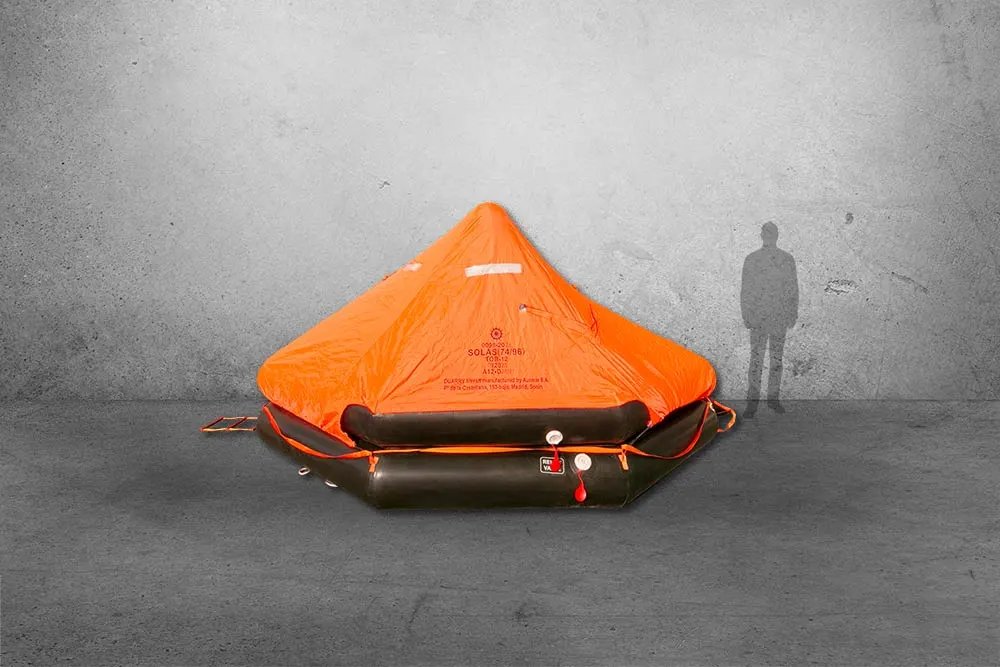 Ausmar SOLAS Round 20-Person Liferaft