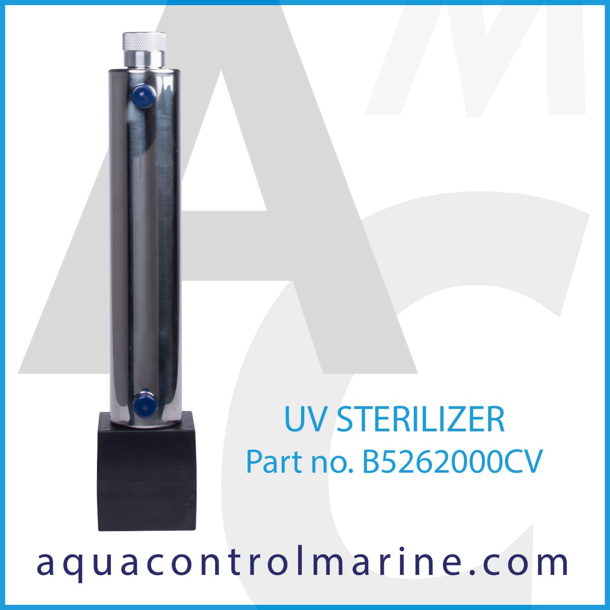 Sea Recovery 12 VDC Operating UV Sterilizer for 2 gallon (7.5 liters) per minute of water flow