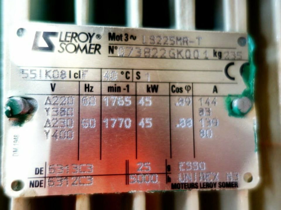Leroy-Somer LS 225 MR FCPL 54H1D + CDF7