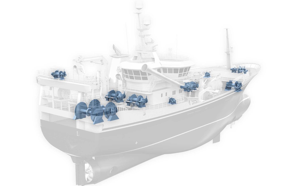 Kongsberg Maritime Deck machinery for fishing vessels