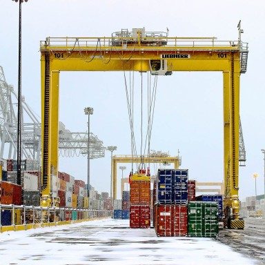 Liebherr Maritime Rubber Tyre Gantry Cranes (RTG)