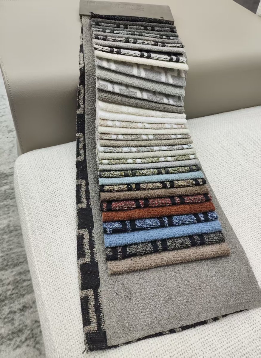 Gabriel Polyester Upholstery fabrics: Go Check, Step, Step Melange, Savoy, Spin, Chili, Noma
