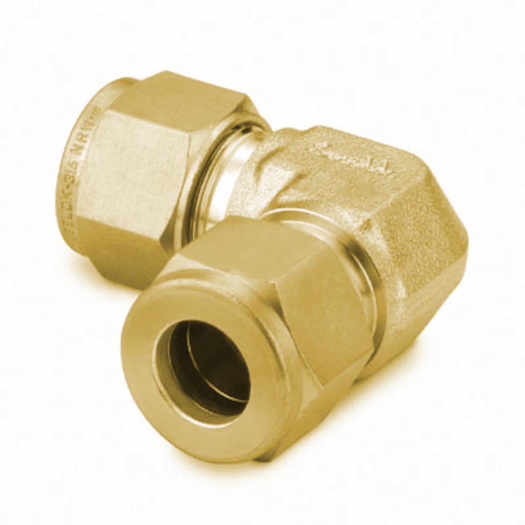 Swagelok Brass Swagelok Tube Fitting, Union Elbow, 10 mm Tube OD