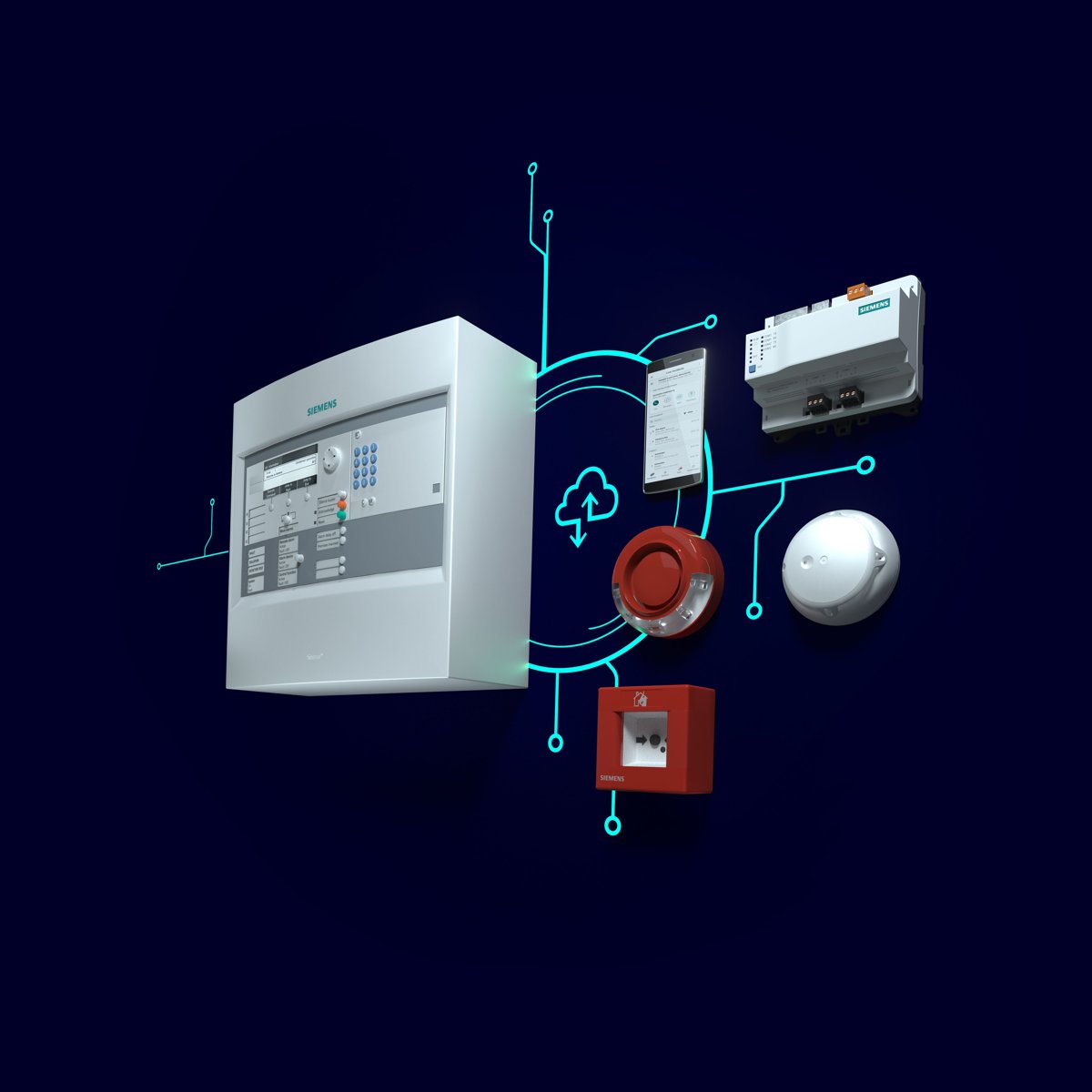 Siemens Fire Safety Cerberus PRO FC922 Marine 4-Loop