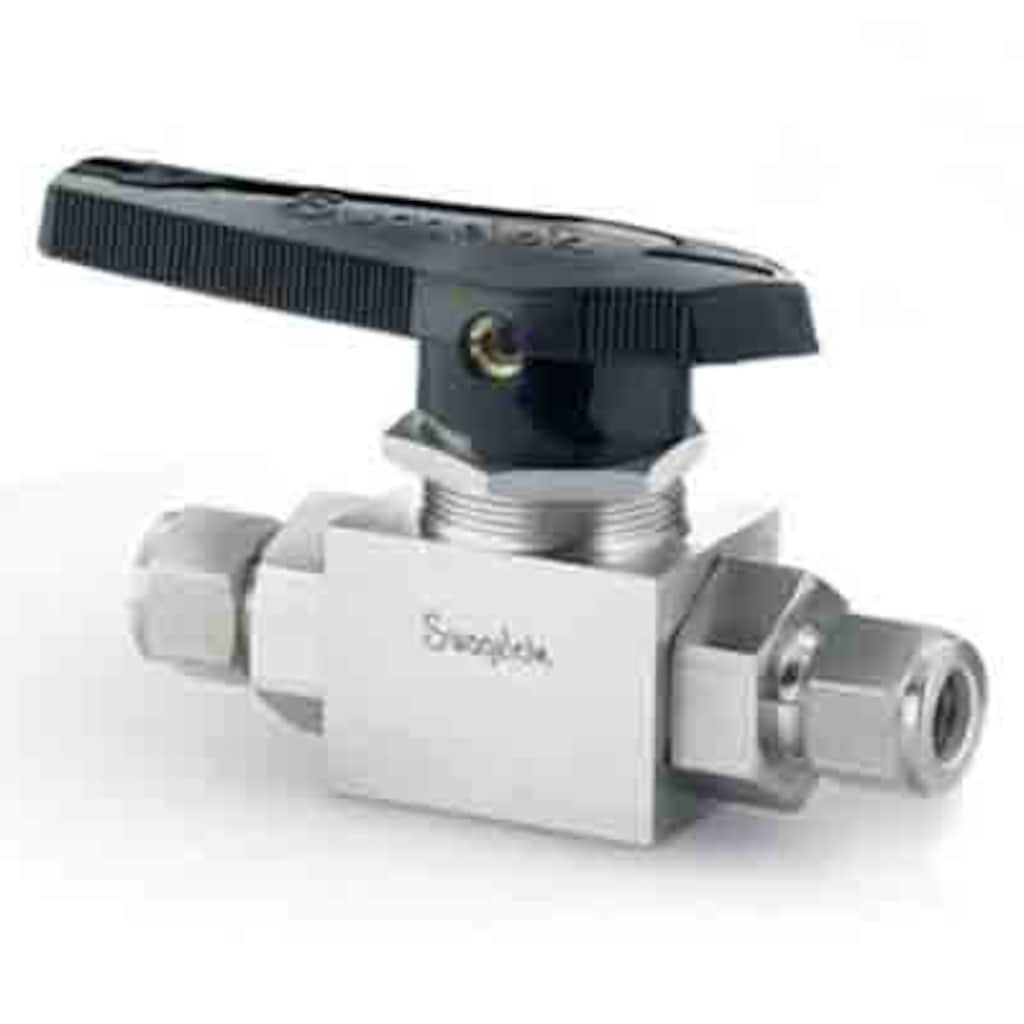 Swagelok Stainless Steel 3-Piece High Pressure Alternative Fuel Service Ball Valve, 7.2 Cv, 1/2 in. Swagelok Tube Fitting