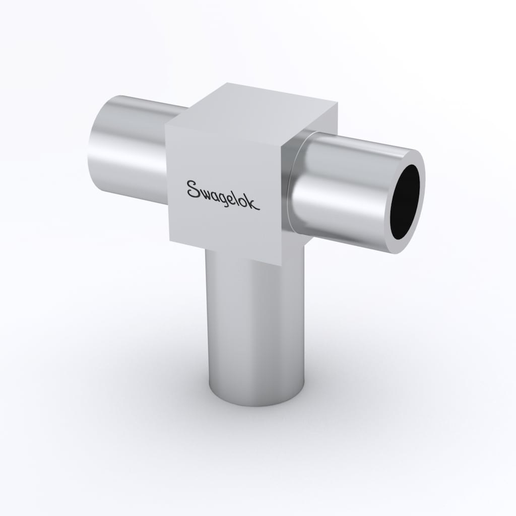 Swagelok 316L VIM-VAR Micro-Fit® Extended Branch Leg Union Tee, 1/4 in. OD