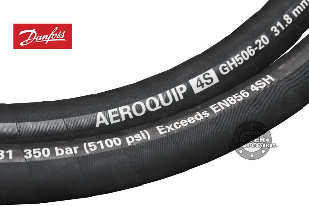 Danfoss Power Solutions II Hose Type GH 506 acc. to DIN EN 856/4SH; Flame Resistant Hydraulic Hose acc. to ISO 15540