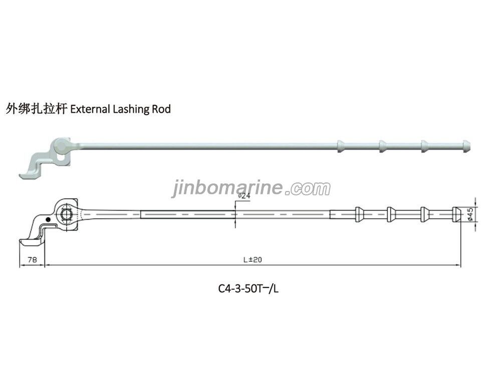 Kunshan Luckysea Industrial Lashing Rod C4-3-50Tn/L C4-1-50T/L