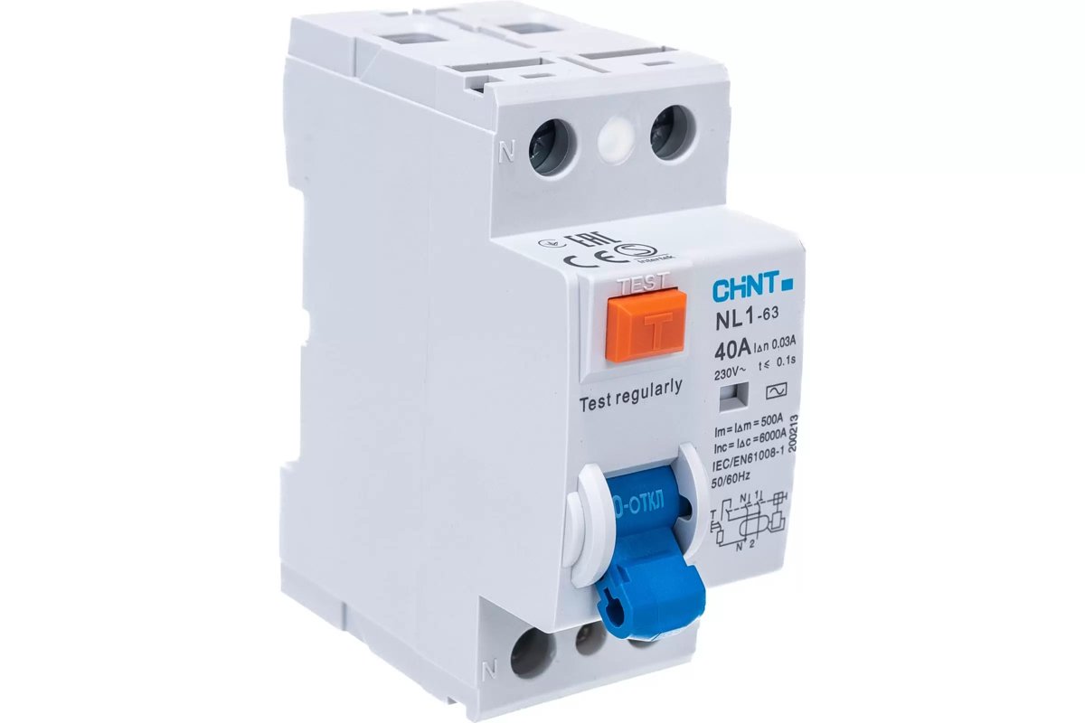 Chint NL1-63 4P 32A 500mA AC 6kA DBAX