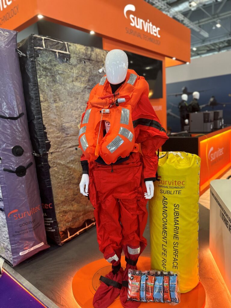 Survitec Group Type "SURVIVA" 50, 50-person SOLAS A or SOLAS B inflatable liferaft.