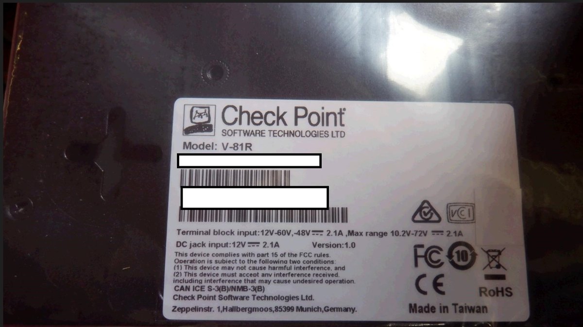 Check Point Software Technologies V-81R