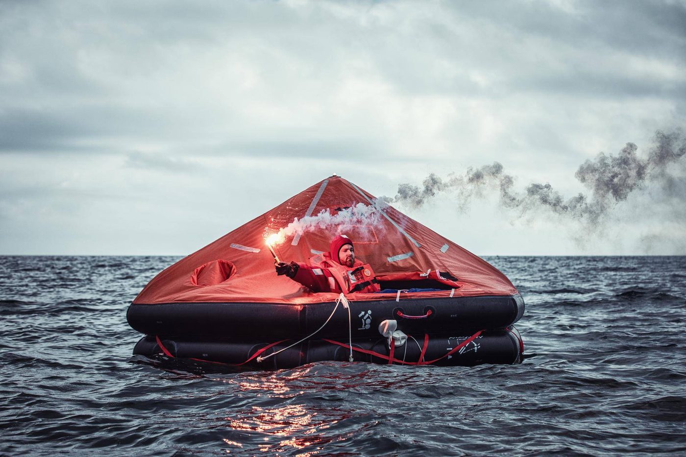 Survitec Group Type "SURVIVA Mk3" 4, 4-person "A" or "B" inflatable liferaft.
