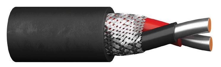 Draka/Prysmian LFHÖF 4Cx2.5mm2 0.6/1kV braid