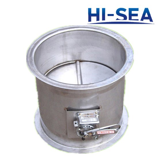 Taizhou Qiankun Shipping Machinery Round Fire Damper CF-Q-D-Y, CF-S-Y