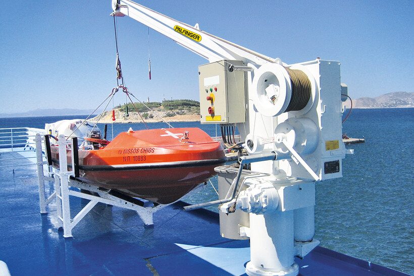 Palfinger Marine Safety Manual Slewing Launching Appliance for Liferaft, / Type: SCM 14-3,5 L