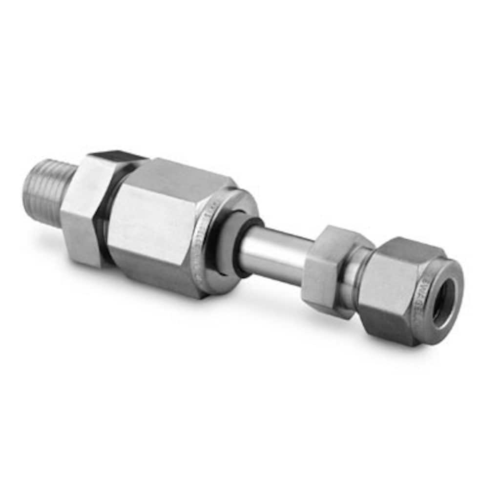 Swagelok Stainless Steel Swagelok Tube Fitting, Dielectric Male Connector, 3/8 in. Tube OD x 1/4 in male NPT