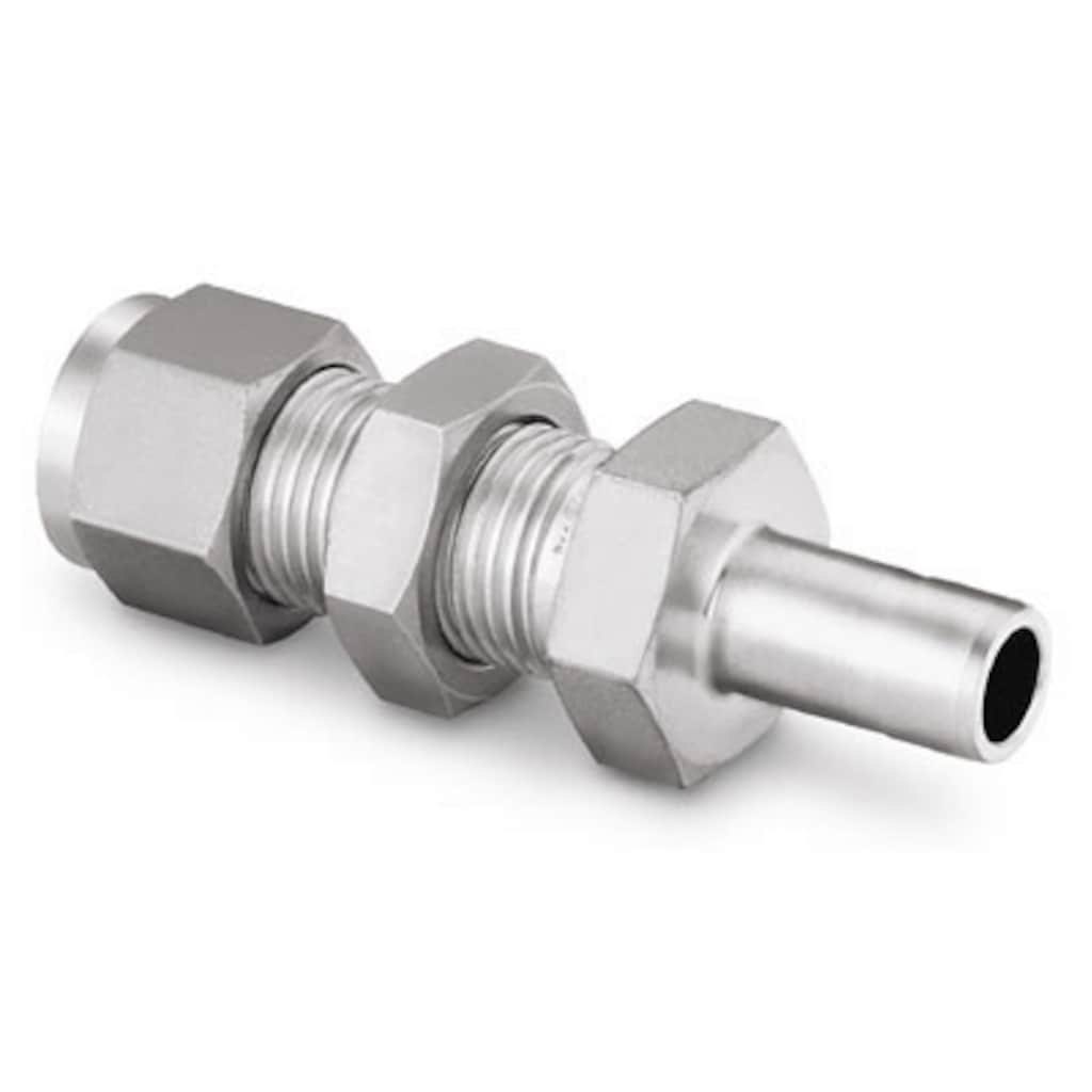 Swagelok Stainless Steel Swagelok Tube Fitting, Bulkhead Reducer, 1/2 in. Tube OD x 1/2 in. Swagelok Tube Adapter