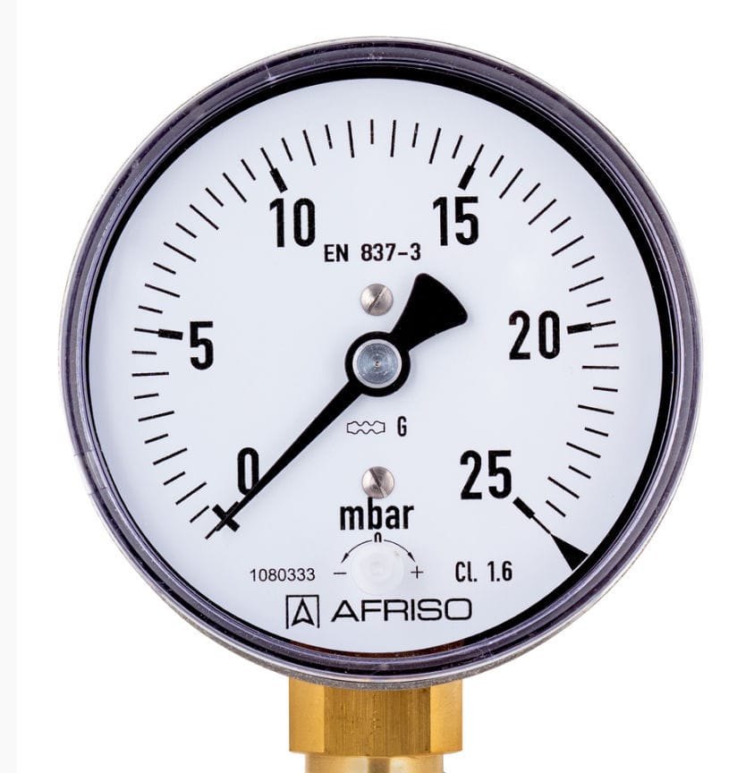 AFRISO Bourdon tube pressure gauge RF50GT | 85051311GT