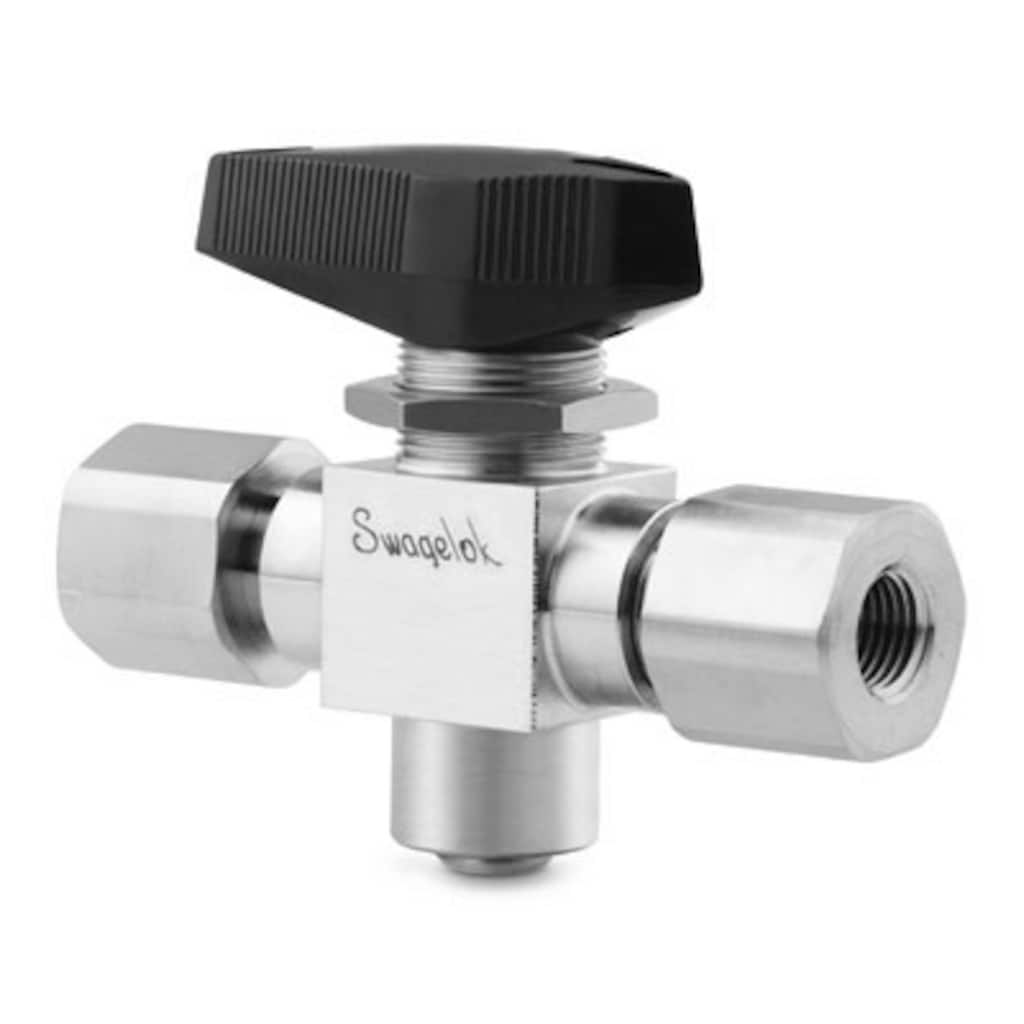 Swagelok Ball and Quarter-Turn Plug Valves — Three-Piece Trunnion-Style Ball Valves, 83 and H83 Series — High Pressure 2-Way Straight Pattern