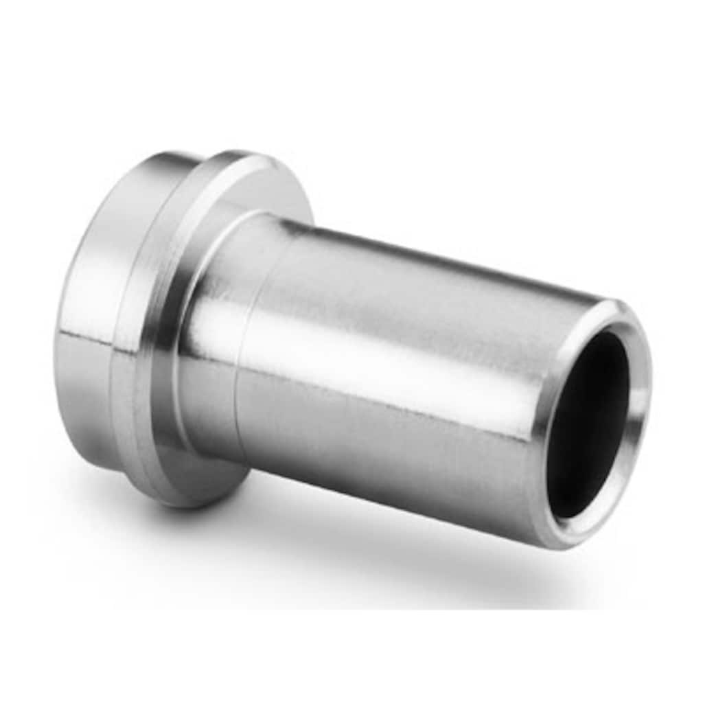 Swagelok 316 Stainless Steel VCR Face Seal Fitting, Short Socket Weld Gland, 1/4 in. VCR x 1/4 in. Tube Socket, 0.75 in. Length