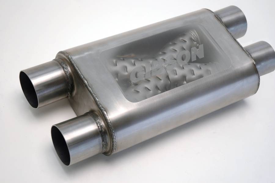 Gibson Performance CFT Superflow Oval Muffler #55109S (3.00" Dual / 3.00" Dual, 13" Oval Body)