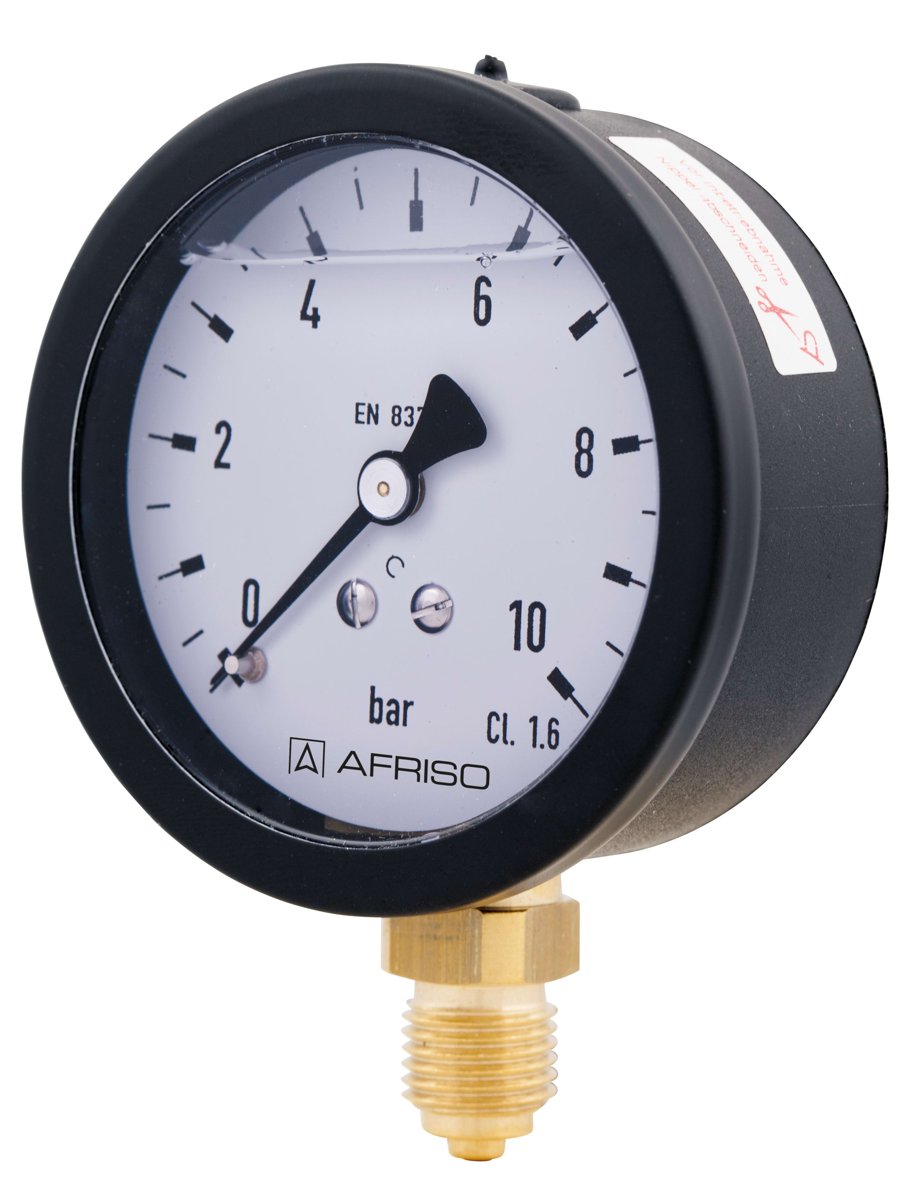 AFRISO Glycerine filled Bourdon tube pressure gauges RF50Gly | 85061601