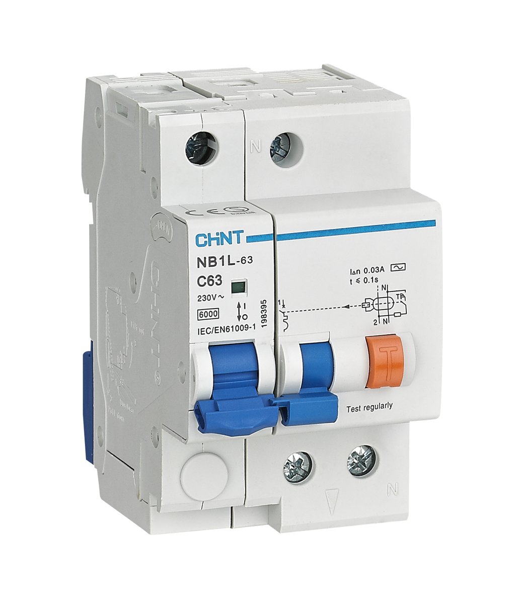 Chint Interruptor diferencial NB1L con protección contra sobrecorriente (magnético)