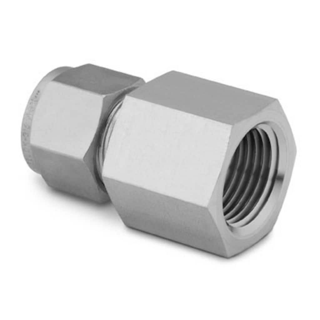 Swagelok 2507 Super Duplex Swagelok Tube Fitting, Female Connector, 1/2 in. Tube OD x 1/2 in. Female NPT
