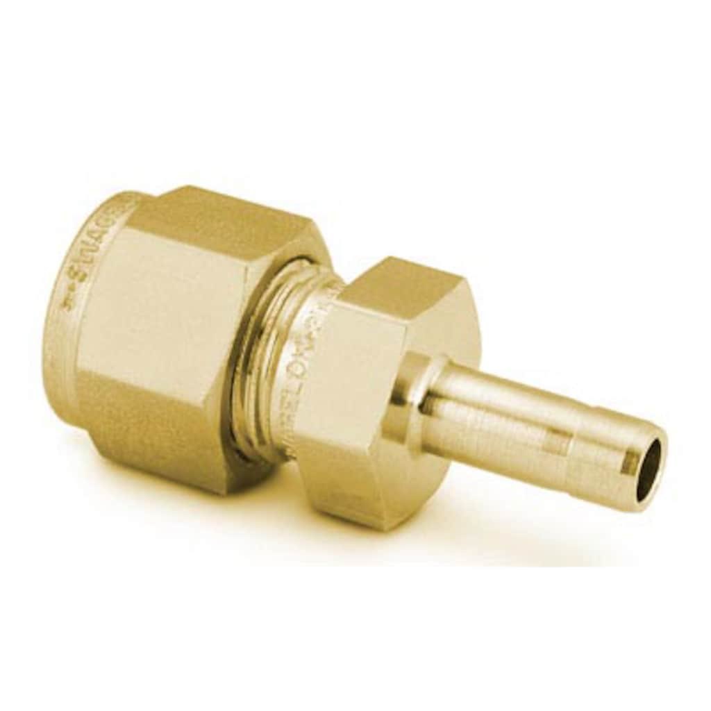 Swagelok Brass Swagelok Tube Fitting, Reducer, 1/8 in. Tube OD x 1/4 in. Swagelok Tube Adapter